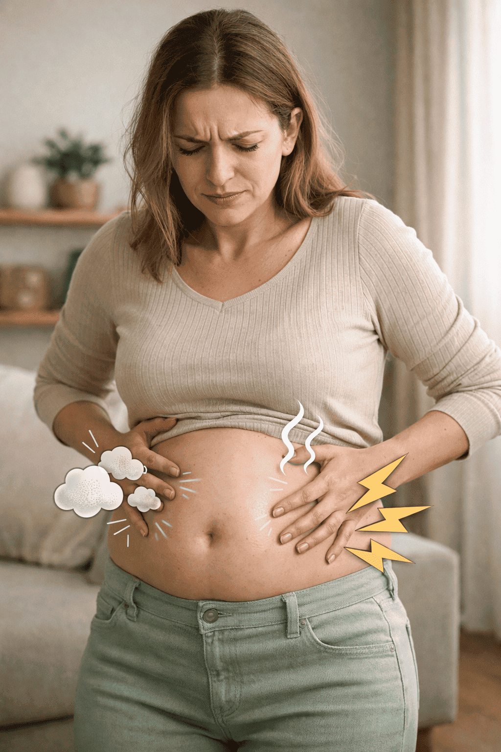 exceso de elasticidad y problemas con los gases